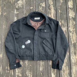 Novemberislu Denim Jacket with Plaid Lining